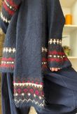 Moorland Fair Isle Scarf Navy